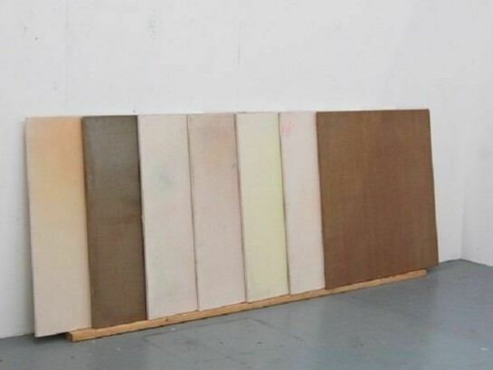 Luke Diiorio, Installation 1 (7 pieces), 2012, oil, acrylic on canvas, 48 x 48 in (122 x 122 cm)