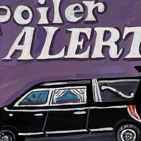 Jean Lowe, Spoiler alert (detail), 2026. Courtesy of Craig Krull Gallery
