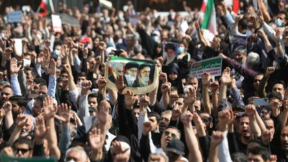 Pro-regime rally in Tehran, Iran