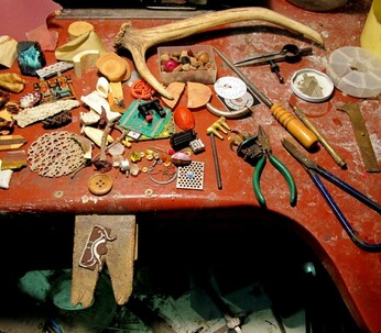 Carlos Pastor's work area