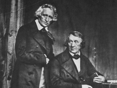 Retrato de los hermanos Jacob y Wilhelm Grimm