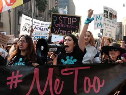Marcha de las sobrevivientes del movimiento #MeToo en Los Ángeles