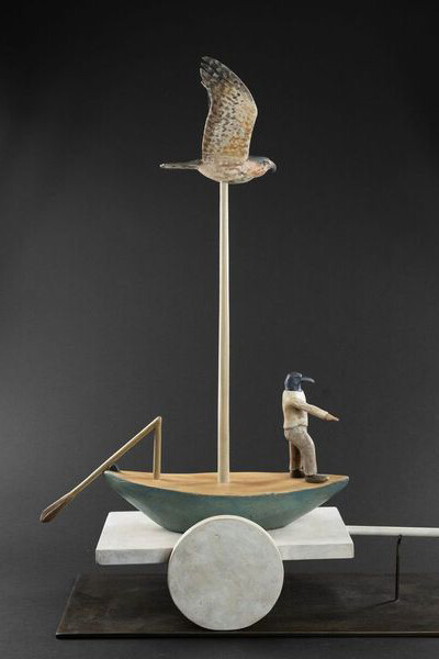 Hib Sabin, Autumn: Barred Owl Boat. Courtesy of Stonington Gallery