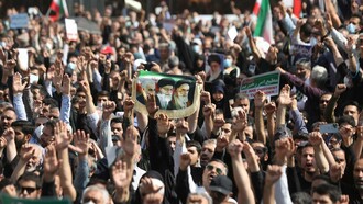 Pro-regime rally in Tehran, Iran