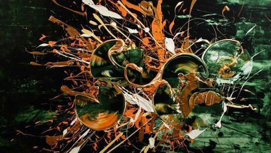 Grifoni, Campi Astrali, 150 x 150 cm