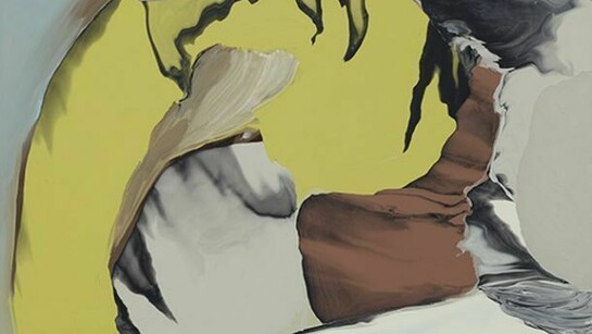 Rezi van Lankveld, Smoking Gun Yellow Fire, 2013, Oil on canvas, 110 x 115 cm