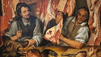 Bartolomeo Passerotti (1578-1580), La macelleria, olio su tela, Galleria nazionale d'arte antica, Roma, Italia