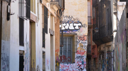 Callejón de esta zona de Valencia que ha vivido épocas mucho mejores