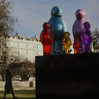 Brightening London's West End, a family of dynamic jelly baby sculptures, each standing up to an impressive height of 10.5 feet (3.2 meters), promises to add a lively and colorful touch to the urban landscape