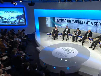 Cumbre de Davos. Sesión de debate