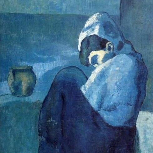 «Mujer en cuclillas» (1902), Picasso
