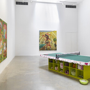 Zoé Blue M., Hard boiled, exhibition view. Courtesy of Jeffrey Deitch Gallery