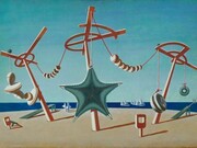Edward Wadsworth, 1889-1949, The Beached Margin 1937, Tempera on canvas on wood, 71.1 x 101.6 cm, Tate © The estate of Edward Wadsworth