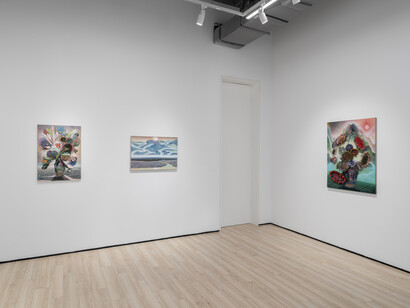 Gordon Cheung, Peaceful retreat, exhibition view. Courtesy of Almine Rech Gallery. Photo by Alessandro Wang