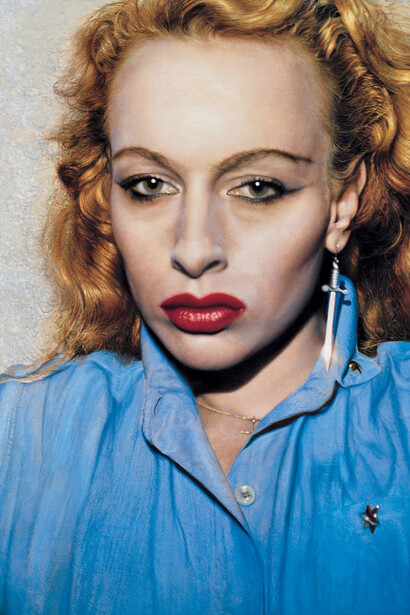 Franz Gertsch, Irène (detail), 1980. Courtesy of Museum Franz Gertsch