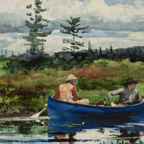 Winslow Homer, The blue boat (detail), 1892. Courtesy of MFA