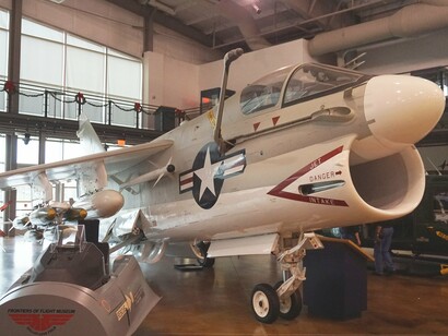 An LTV A-7 Corsair II on display at the Frontiers of Flight Museum at Dallas Love Field in Dallas, Texas, United States