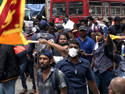Protesters take to the streets as Sri Lanka faces its worst economic crisis since 1948, driven by foreign exchange shortages that have severely affected imports of fuel, food, and essential medicine