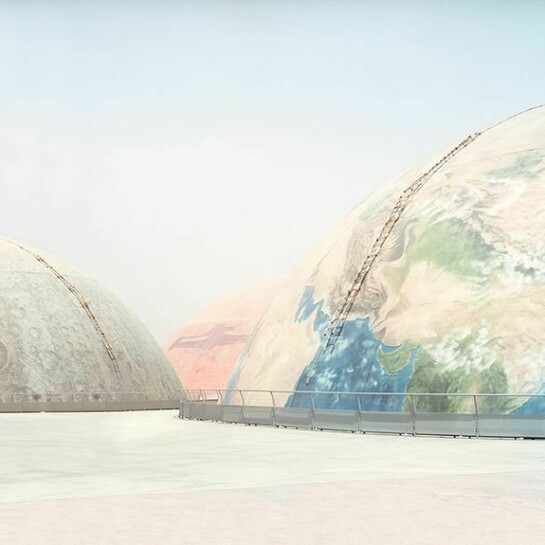 Sam Irons, 25º14'01.70 N, 55º17'59.31 E, Archival C-Type Print, 98 cm x 98 cm, 2011