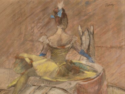 Pau Roig, Horsewoman, Paris, c. 1906, Oil on cardboard
