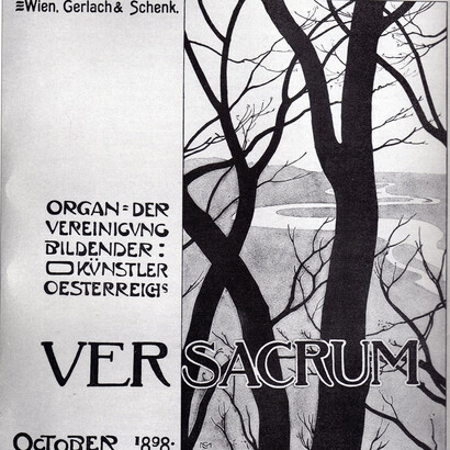 Copertina del primo numero di Ver Sacrum, 1898, grafica di Alfred Roller
