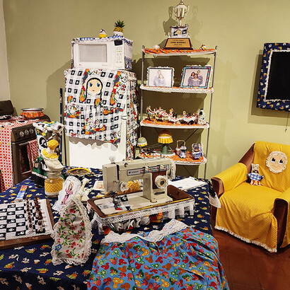 Basthian Magaña; T.L.C.T.S.P.V. (Todas las cosas tienen su propio vestidito), Mención de Honor del Salón 2023. Foto cortesía del Museo de Arte Costarricense