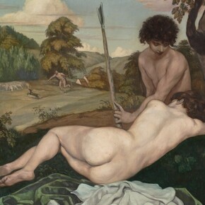 Emile Bernard, Le repos du berger, Huile sur toile, 140 x 170,5 cm, Paris, musée d’Orsay, © Musée d'Orsay, Dist. RMN-Grand Palais / Patrice Schmidt