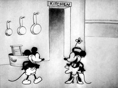 Mickey and Minnie Mouse's earliest rendition