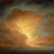 Emerging, 2015, 24 x 24 inches, oil on canvas by Jane Bloodgood-Abrams