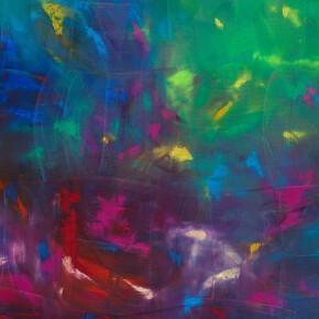 Dan Rees, Artex Painting, 2015, oil on canvas, 70 7/8 x 70 7/8 inches, 180 x 180 cm
