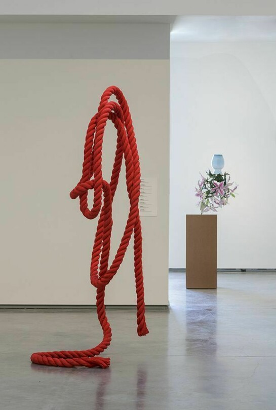 Tony Matelli, Untitled, 2014 Painted bronze, MDF