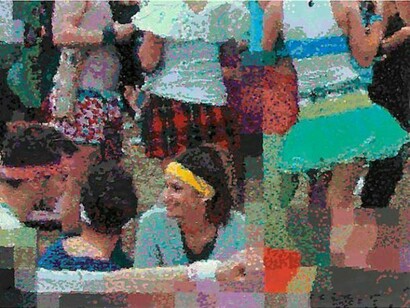 Römer + Römer, Retrobunt, 2011, Oil on canvas, 24 x 31 inches