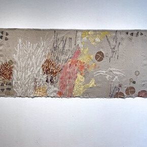 Sue Koch, On the wall. Kame san no shukufuku, blessing of the turtle, exhibition view. Courtesy of Carter Burden Gallery