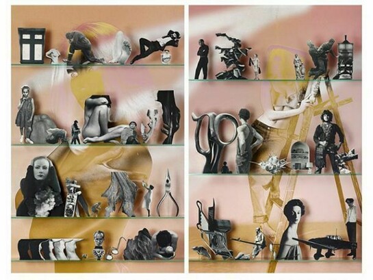 Matt Lipps, Themes, C-print, Diptych, 93 x 72 inches, 72 x 46.5 inches each panel, 2013