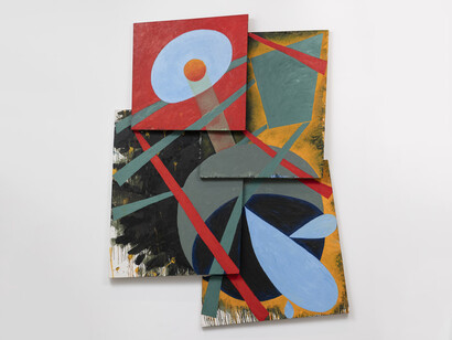 Singing in unison, part 12: painting in space, exhibition view. Courtesy M. David & Co.