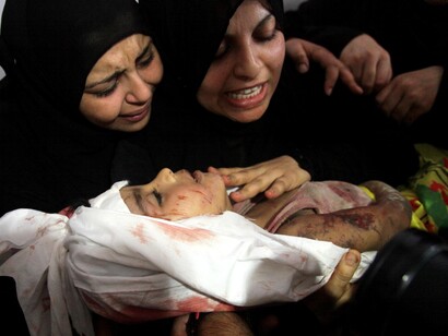 Madres palestinas desoladas