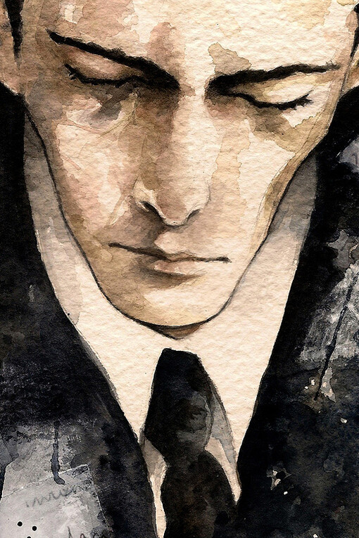 Künstlerisches Porträt von Franz Kafka