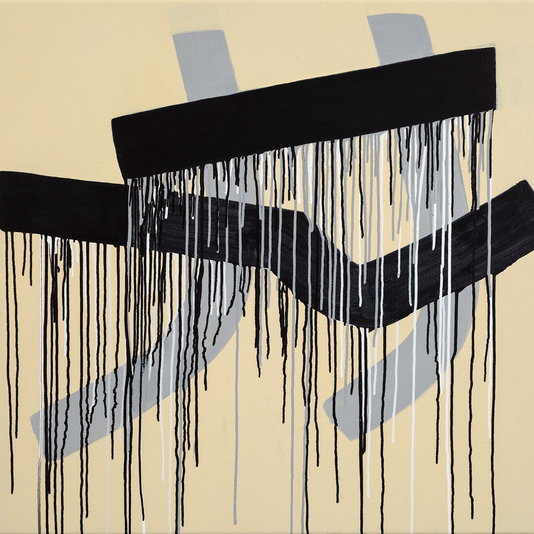 Julie Umerle, Buff Titanium III, Acrylic on canvas, 34 x 38 in. (85 x 95 cm) Copyright the artist. 