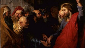 La famosa escena bíblica del «Tributo al César» vista por Rubens (1577-1640)