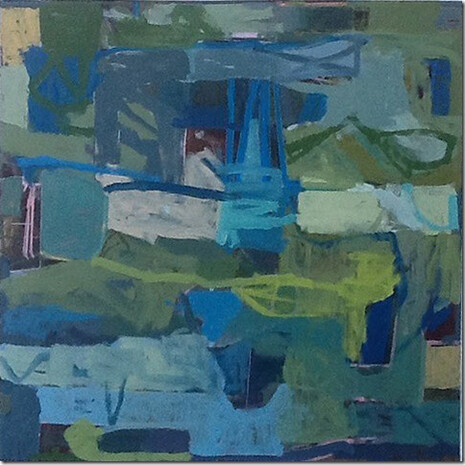 James O'Shea, Untitled 103, oil on canvas, 36 x 36, 2015 (detail)
