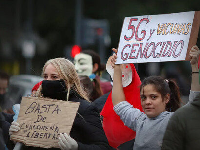 Anti-vaccine protests: many demonstrations organised in Western Europe against government policy and possible compulsory vaccinations were always heavily influenced by the right, with a strong green input