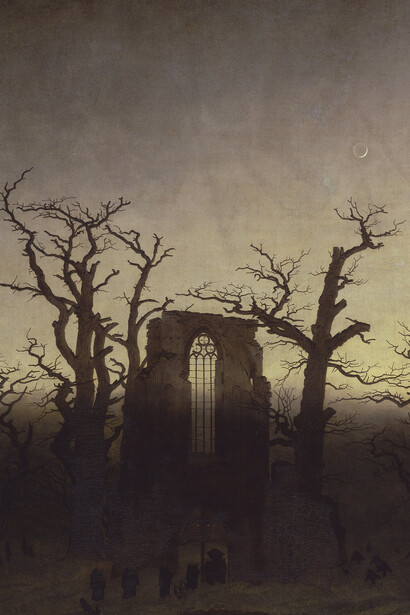 Caspar David Friedrich, La abadía en el robledal (detalle), 1809-1810