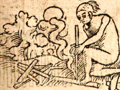 Gravura da primeira edição do livro de viagens ao Brasil, título original Warhaftige Historia, de Hans Staden, publicado em 1557