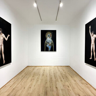 Golgo, Gemini six, vista de exhibición. Cortesía de la Galería Hilario Galguera