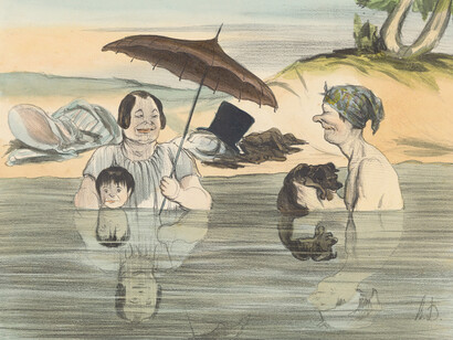 Honoré Daumier, Madame Greluche: Oh, Gustave, that’s so good! (detail), 1840–1842. Courtesy of 
Albertina Museum