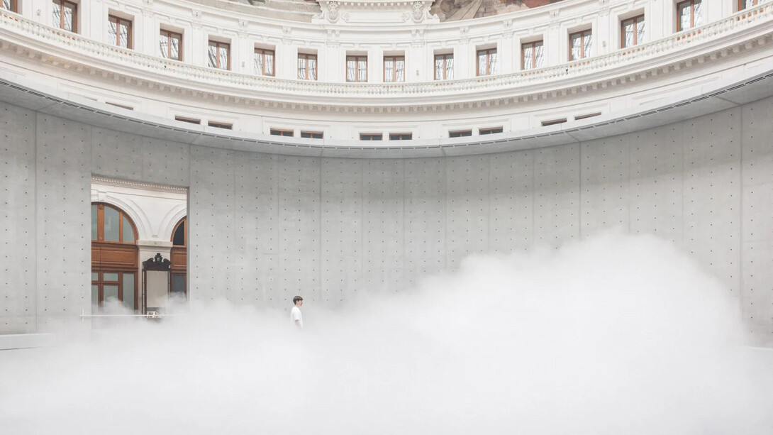 Fujiko Nakaya, exhibition view. Courtesy of Bourse de Commerce
