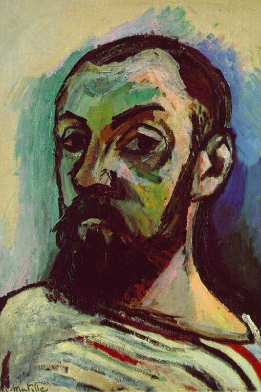 "Autoritratto", Henri Matisse, olio su tela, 1906