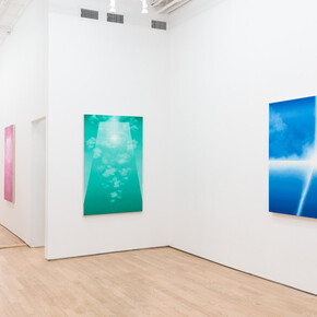 David Benjamin Sherry, Blue ablation, exhibition view. Courtesy of Nicelle Beauchene Gallery