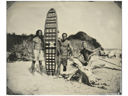 Joni Sternbach, Andy's Board, 2009, tintype, 14x17 inches, unique. Courtesy the artist and Von Lintel Gallery
