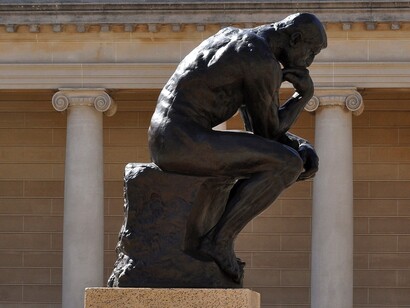 "El Pensador" (ca. 1904), de A. Rodin